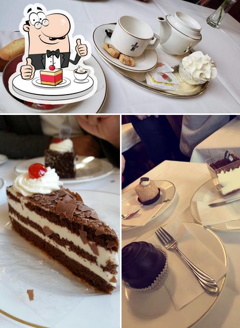 Cafè, Bäckerei & Confiserie Hanselmann serve un'ampia gamma di dessert