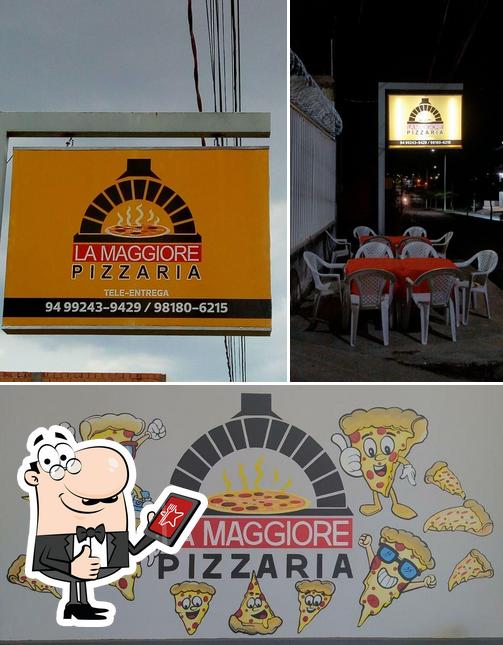 See this picture of Lá Maggiore pizzaria