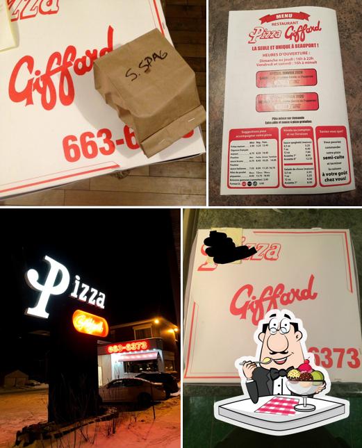 Restaurant Pizza Giffard Inc sert un nombre de desserts