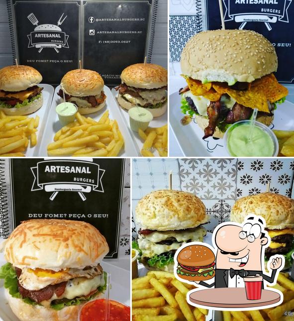 Peça um hambúrguer no Artesanal Burgers