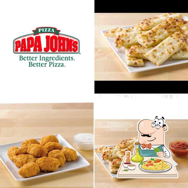 Food at Papa Johns Pizza