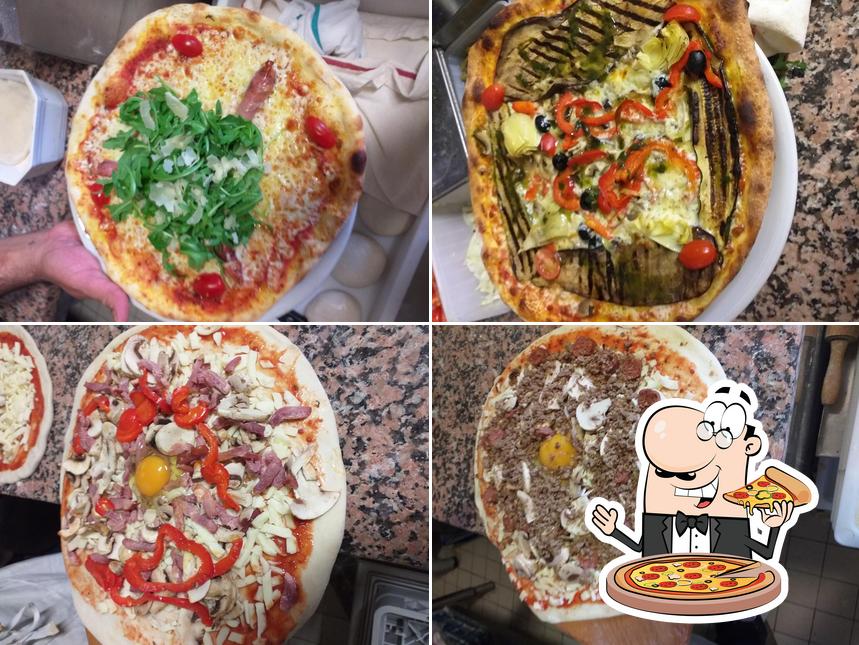 Prenez différents genres de pizzas