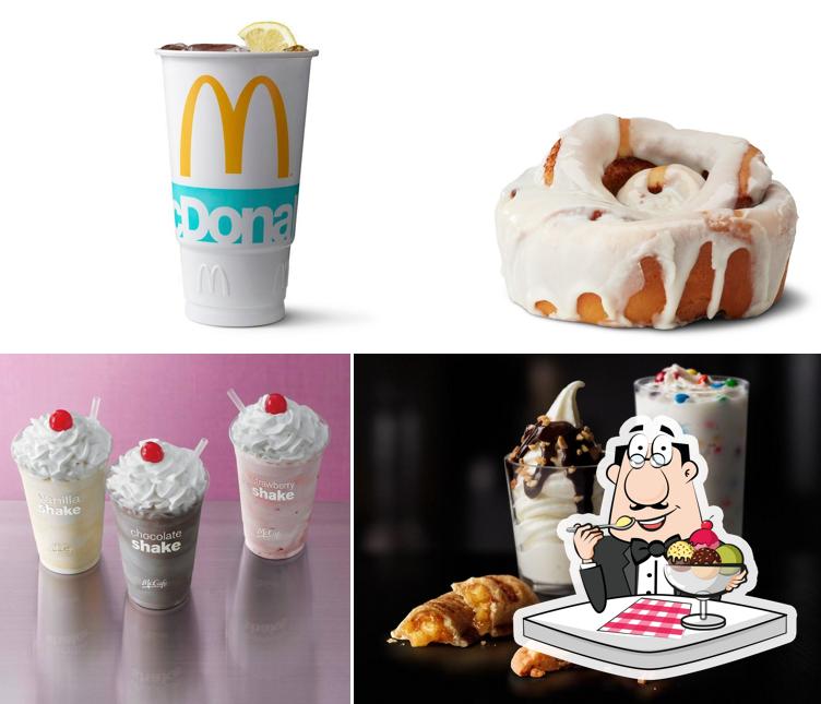 McDonald's offers a selection of desserts