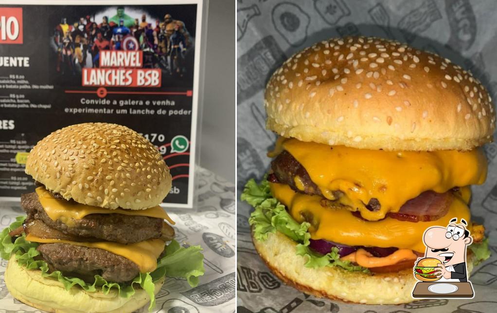 Try out a burger at Marvel Lanches Bsb