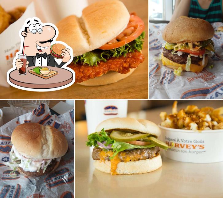 Try out a burger at Harvey's