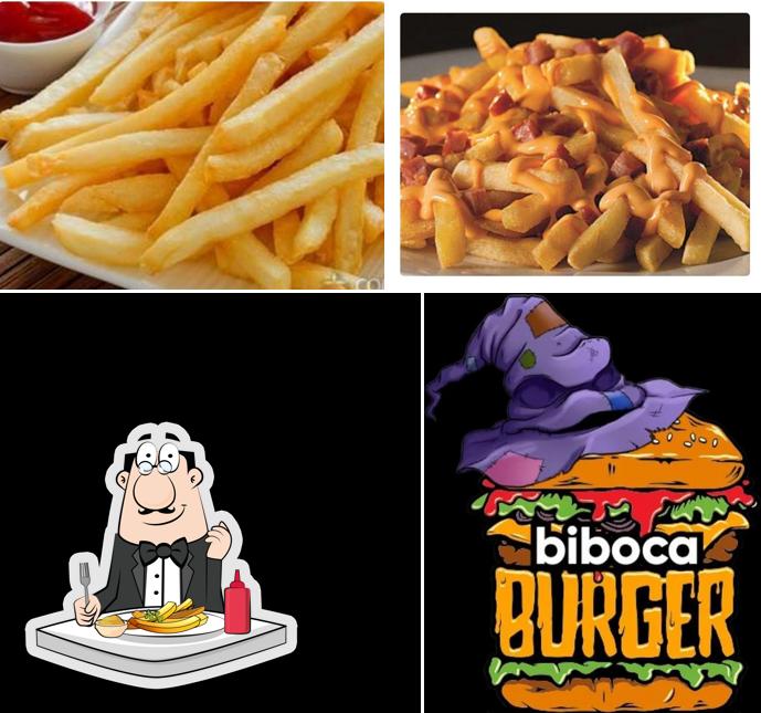 Peça fritas no Biboca Burger