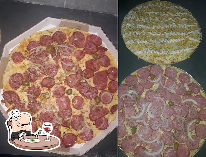 Comida em Disk pizza da Gisa