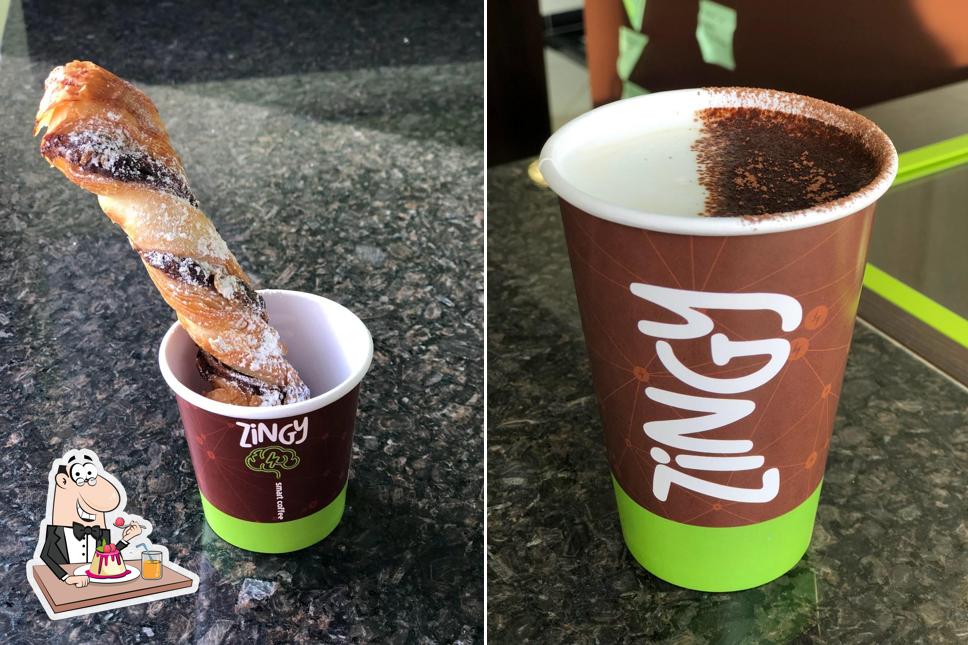 Zingy Smart Coffee Centro Cívico Rua Alberto Folloni provê uma gama de pratos doces