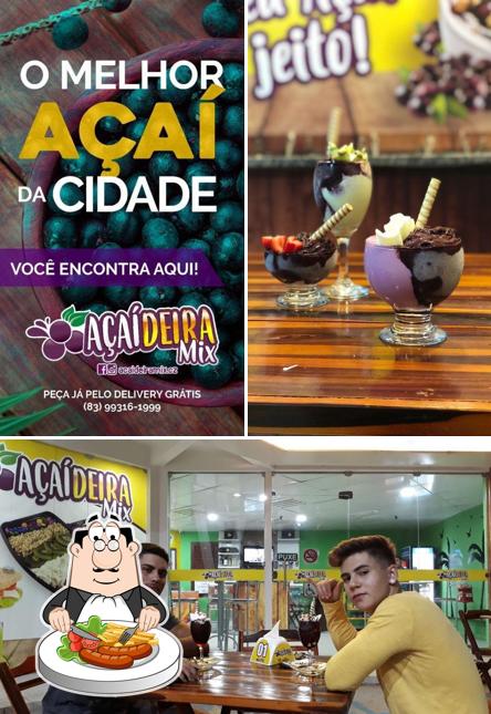 Mira las imágenes donde puedes ver comida y barra de bar en Mix Açaídeira