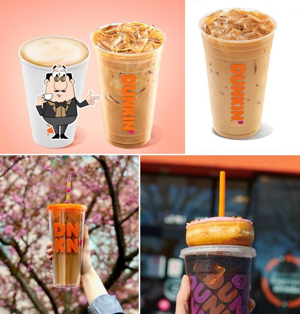 Come and try different beverages available at Dunkin'