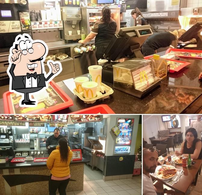 Las imágenes de interior y comedor en McDonald's