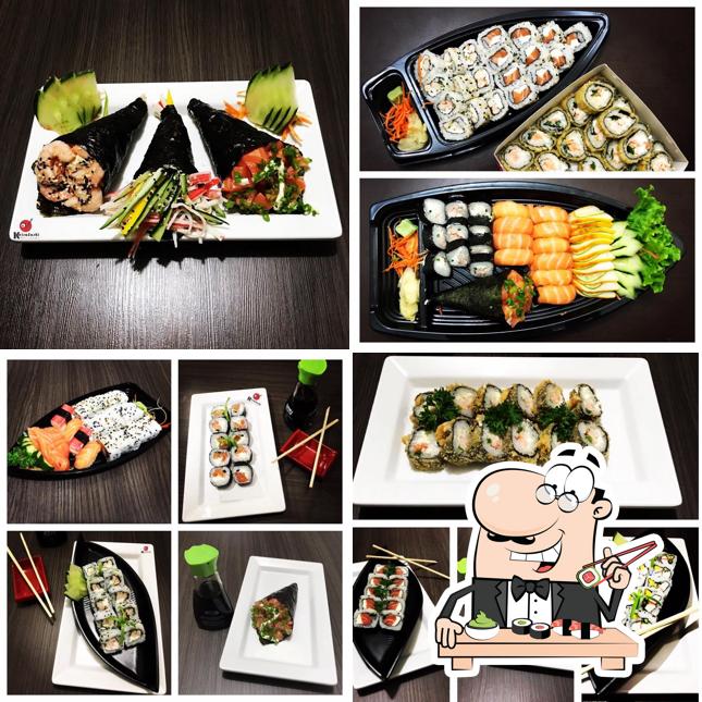 Rolos de sushi são oferecidos por Keirasushi