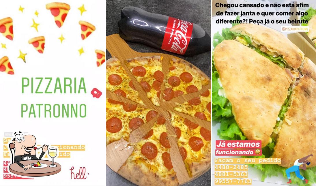 Comida em Pizzaria Patronno