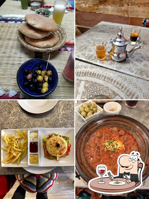 Food at Café Snack Chez Maazouz