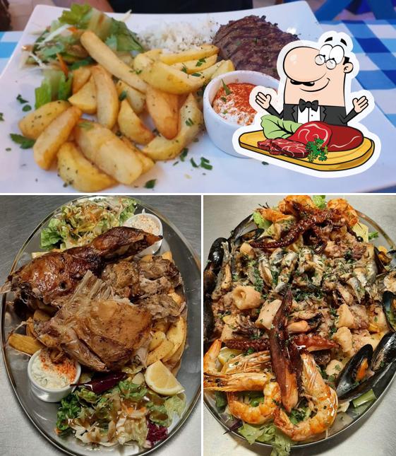 Закажите блюда из мяса в "Minoas Greek Tavern"
