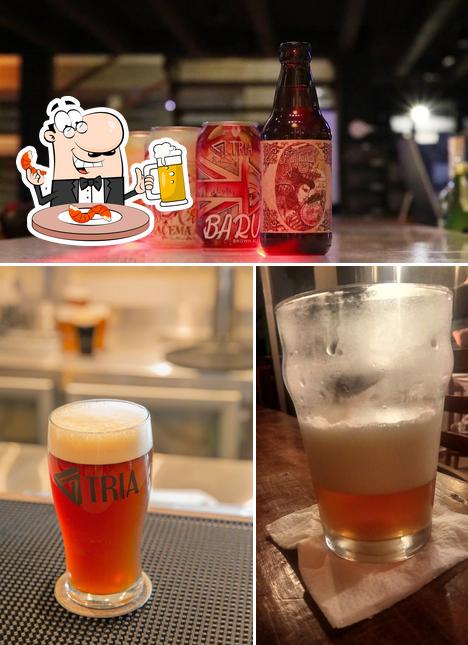 Peça uma tulipa de cerveja leve ou escura