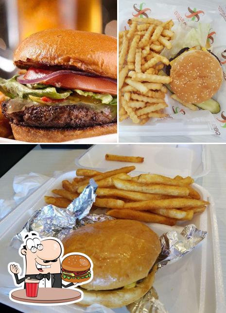 Get a burger at I Love Wings (Stone Mt Highway)