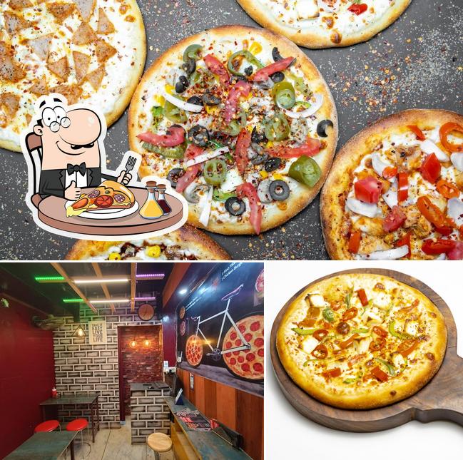 Try out pizza at crusty hub