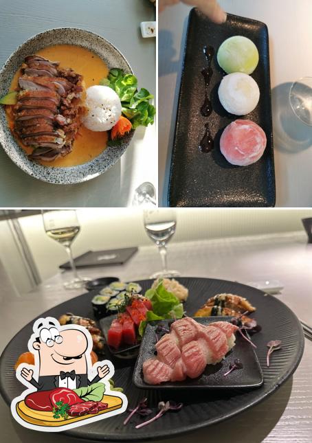 Get meat meals at Blossom Sushi Restaurant