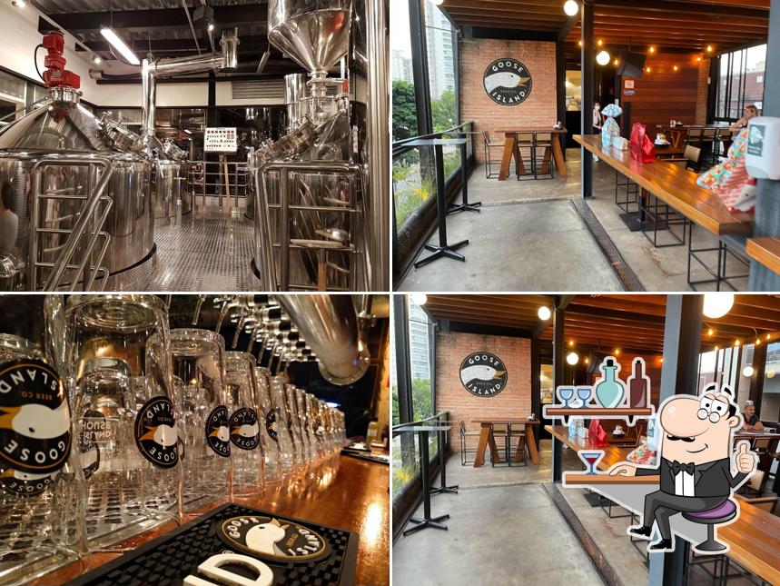 Veja imagens do interior do Goose Island Brewhouse