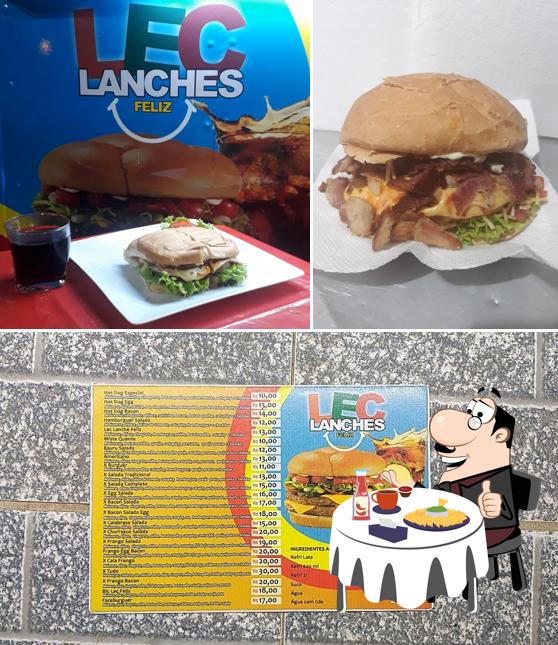 Consiga um hambúrguer no Lec Lanches Feliz