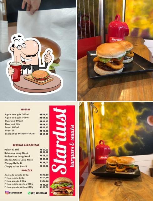Peça um hambúrguer no Stardust Burger
