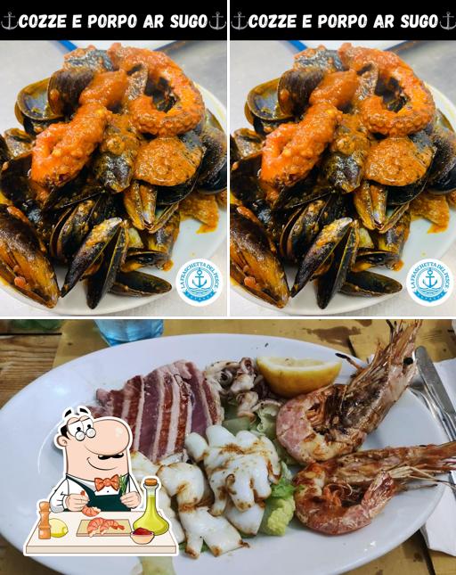 Scegli tra i vari piatti di mare disponibili a La Fraschetta del Pesce Express