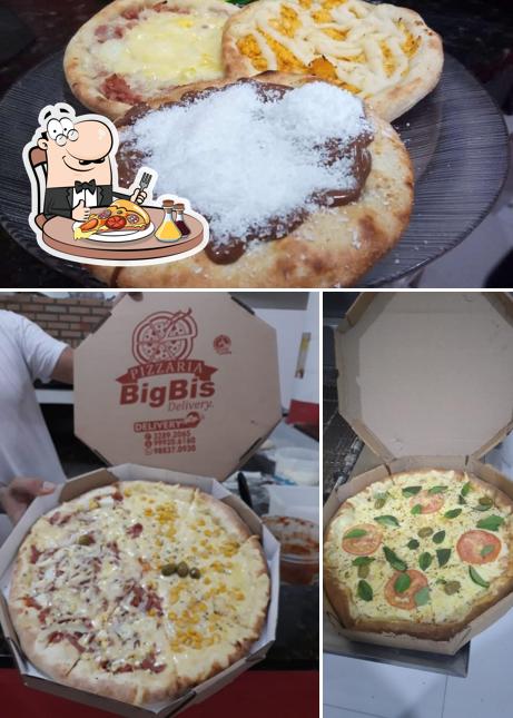 Escolha diferentes variedades de pizza