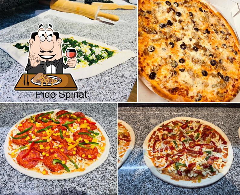 Pick various kinds of pizza