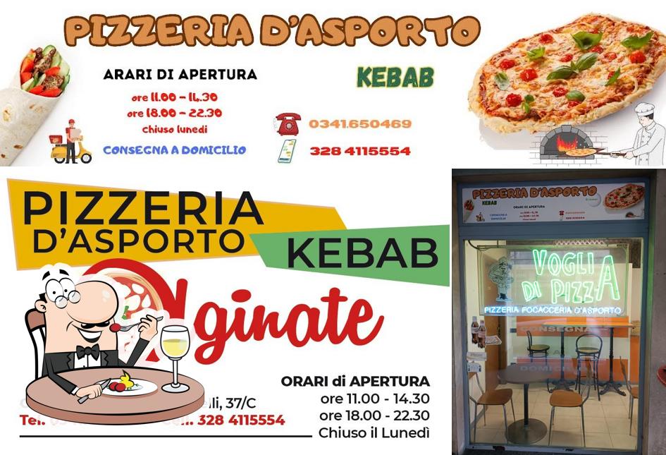 Снимок, на котором видны еда и внутреннее оформление в Pizzeria Olginate El jouhari