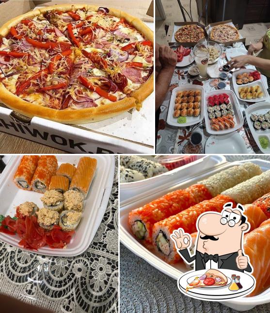 Get pizza at Sushi Wok