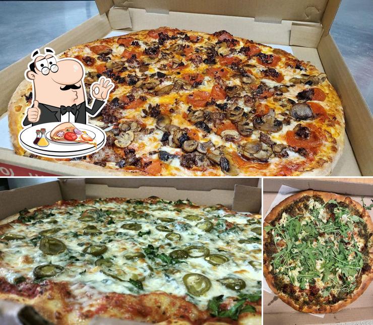Get pizza at Fat Tomato Pizza