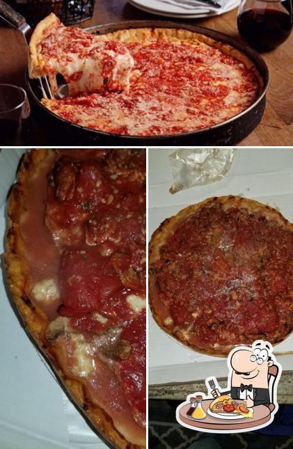 Pick pizza at Lou Malnati's Pizzeria