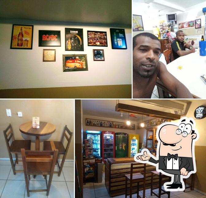 O interior do Bar e Lanchonete Preve