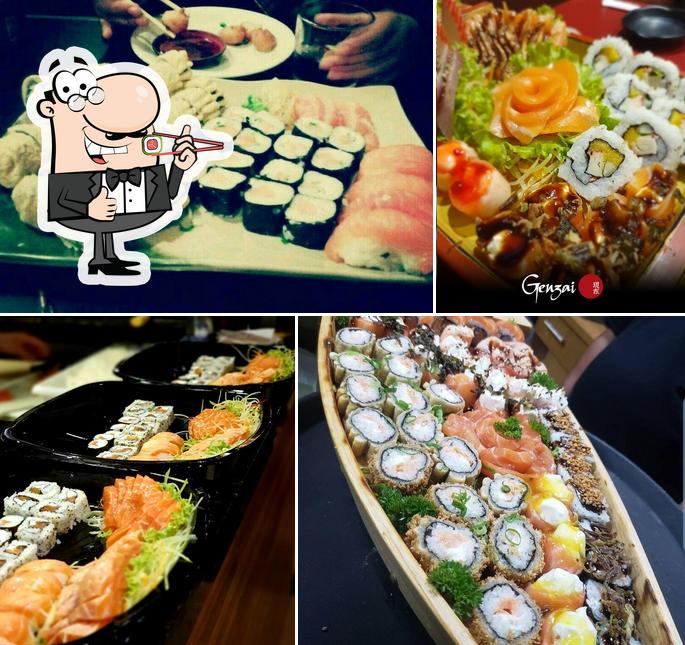 Escolha diferentes opções de sushi