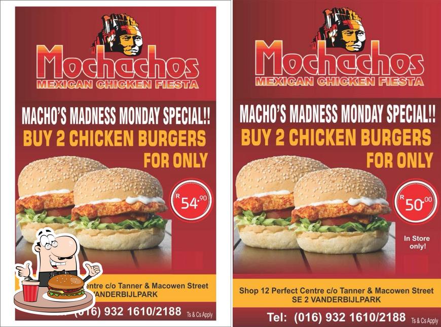 Die Burger von MOCHACHOS CHICKEN FIESTA in einer Vielzahl an Geschmacksrichtungen werden euch sicherlich schmecken