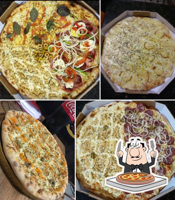 No Fazendinha pizza, você pode pedir pizza