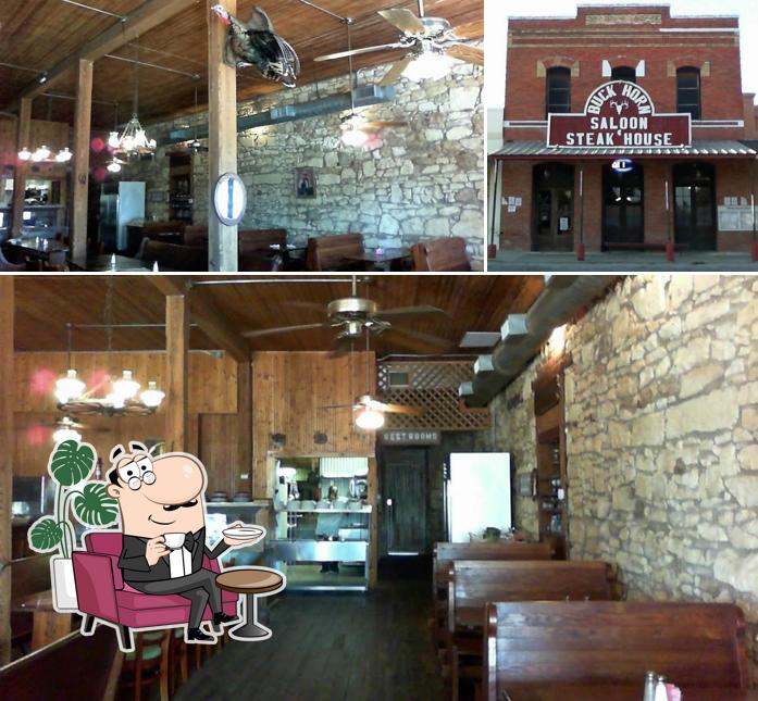 The photo of Buckhorn Saloon Steakhouse & Mesquite Grill’s interior and exterior