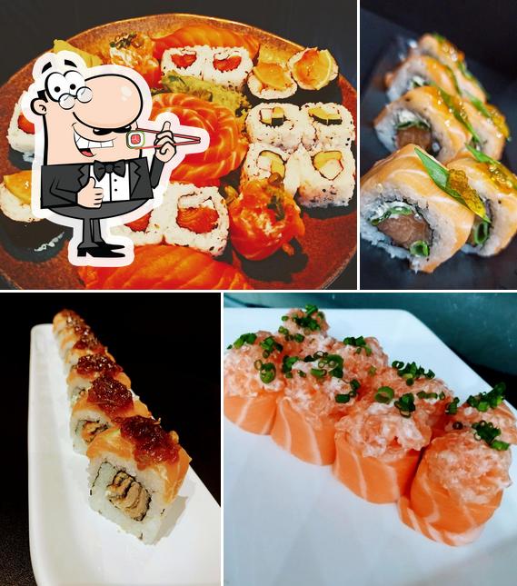 Peça diferentes opções de sushi