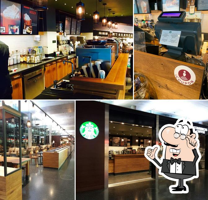 Gli interni di Starbucks