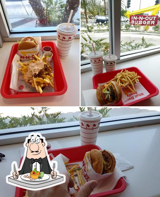 Еда в "In-N-Out Burger"