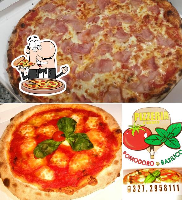 Scegli una pizza a POMODORO E BASILICO