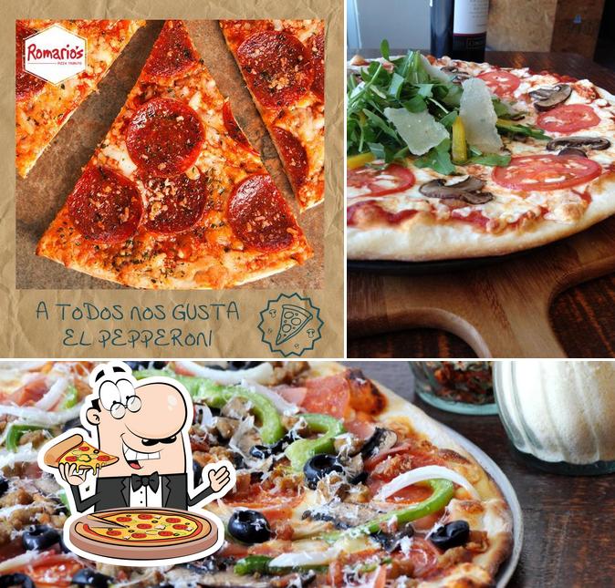 Elige una pizza en Romarios