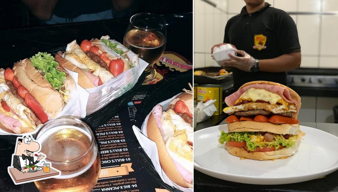 Comida em Bull's Burger