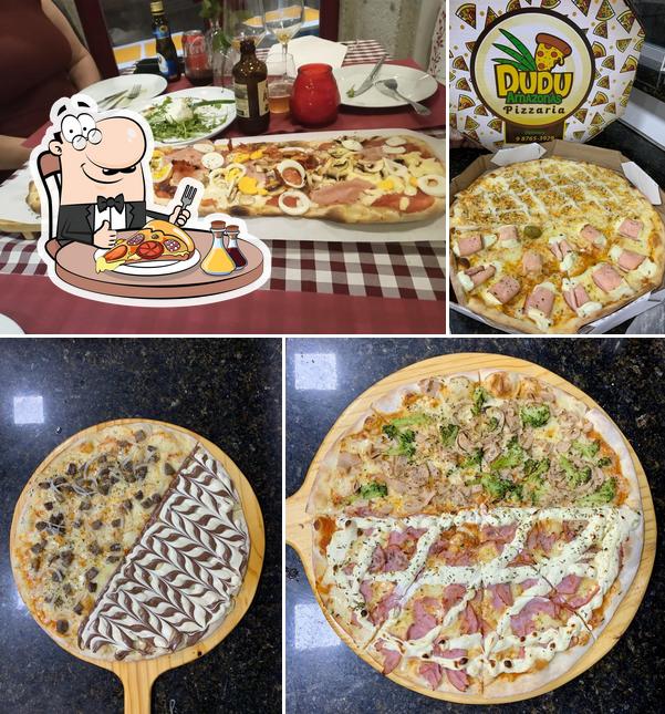 Experimente pizza no Dudu Amazonas Restautante e Grill Portal do Sol