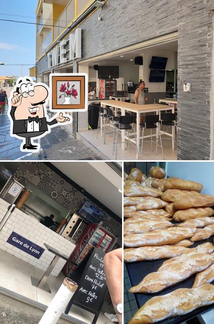 Voici l’image représentant la intérieur et nourriture sur Twem burger