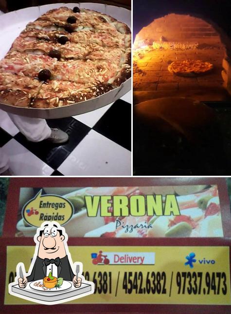 Comida em Pizzaria Verona