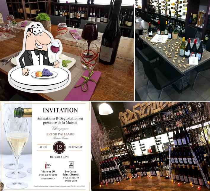 Il est fort sympathique de profiter d'un verre de vin à Les Caves St Clément Restaurant