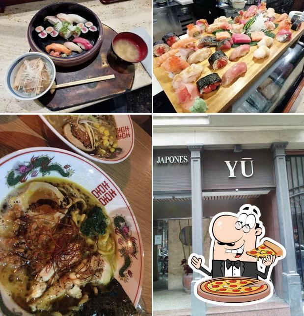 Try out pizza at Ramen Dining Yu