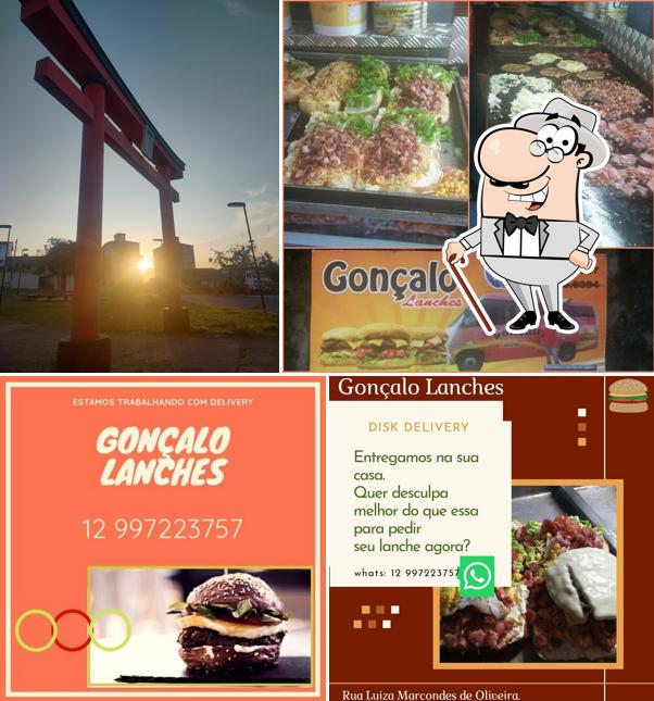 O exterior do Gonçalo Lanches